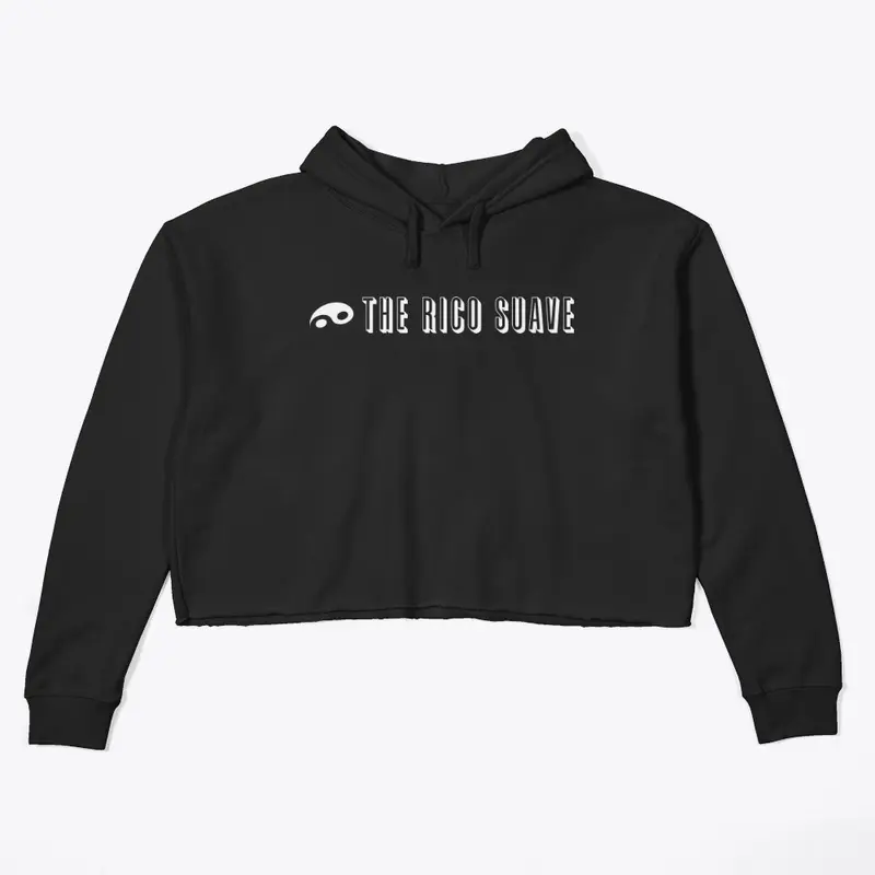 Queen's Cropped Hoodie (Black)